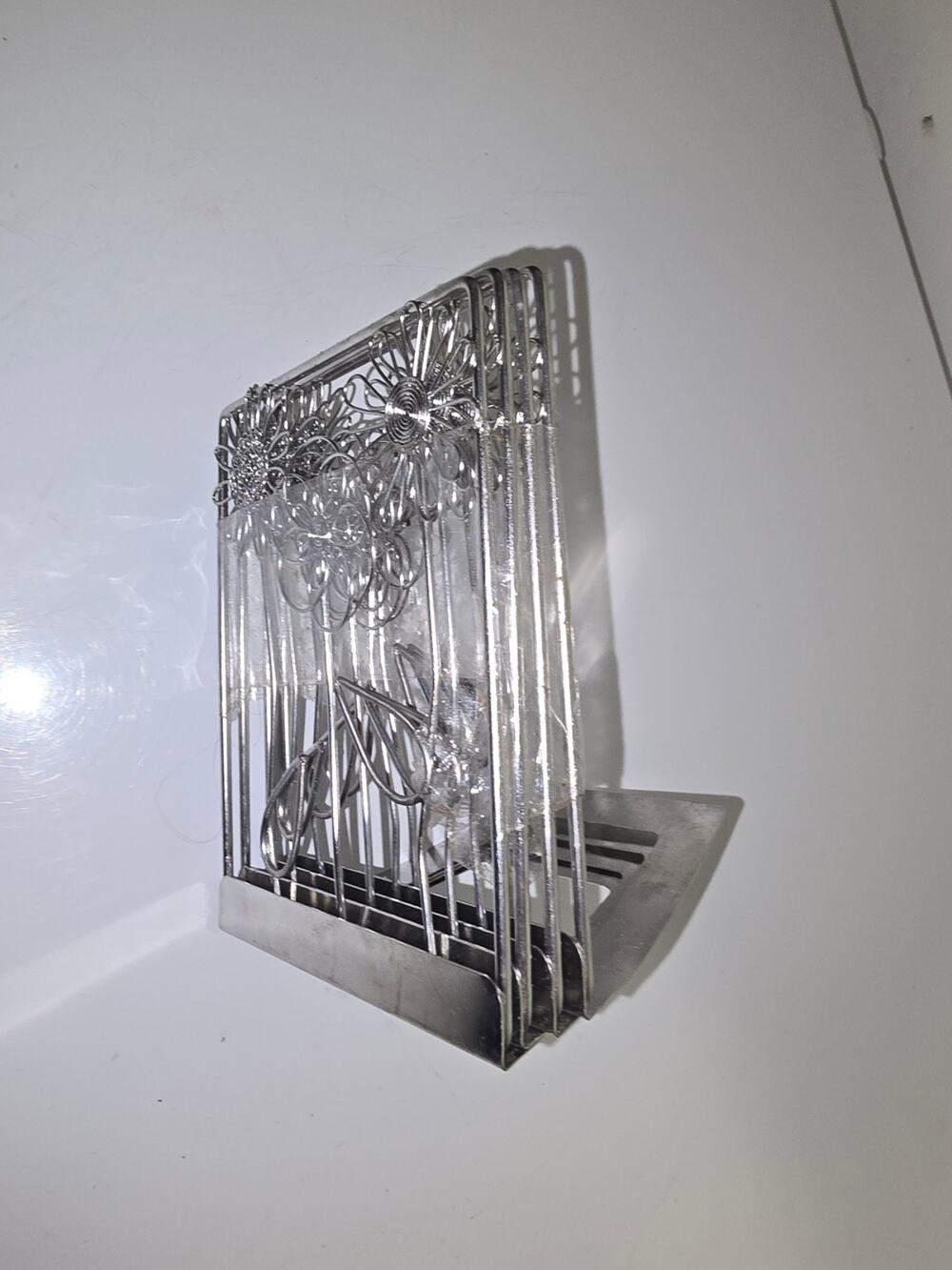 Metal Floral Book Holders bookends  | Includes 4 of them